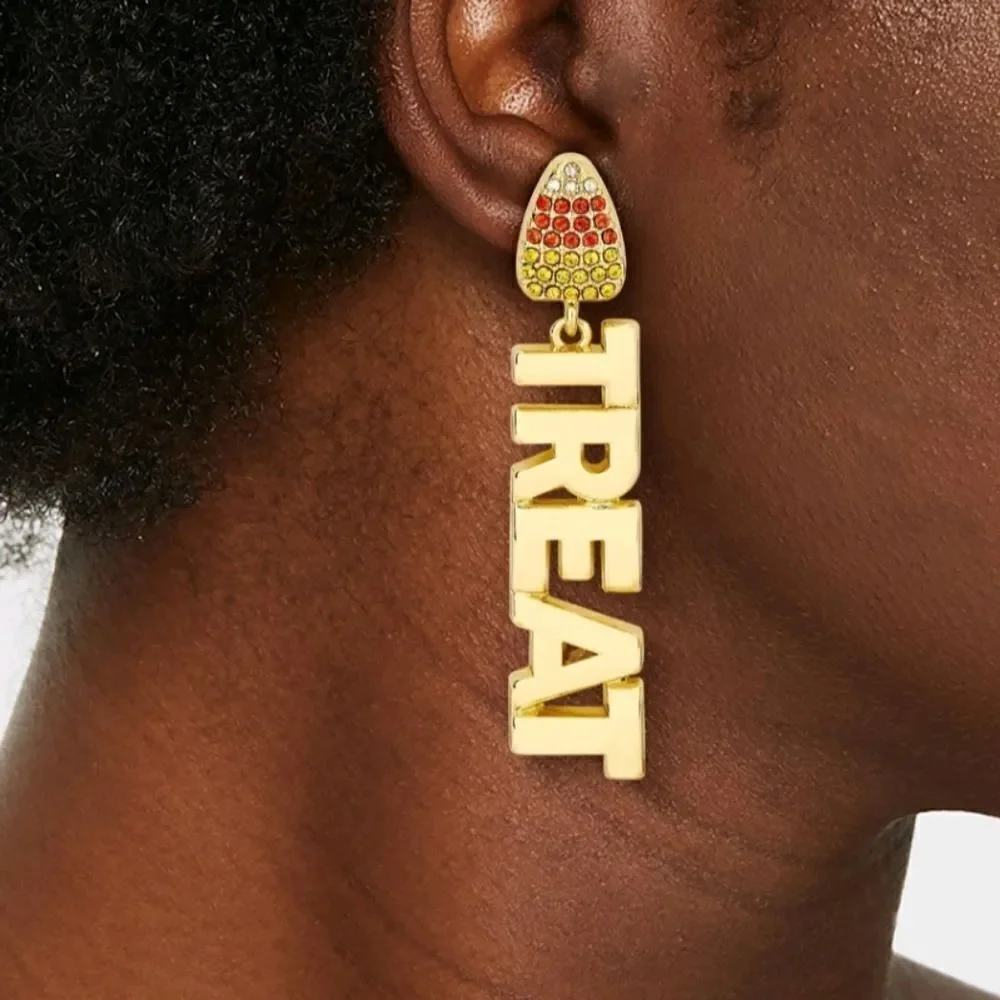 Sugarfix By Baublebar Earrings Bone Appetit Trick or Treat Candy Corn, New